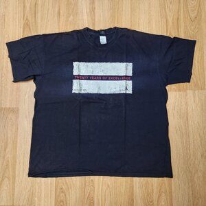 Air Jordan Twenty Years of Excellence t shirt men sz 3XL black y2K